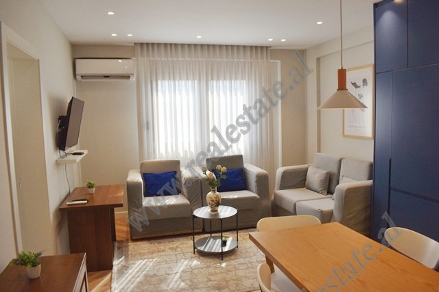 Apartament 1+1 me qira ne rrugen Skender Luarasi ne zonen Komuna e Parisit ne Tirane.
Pozicionohet 